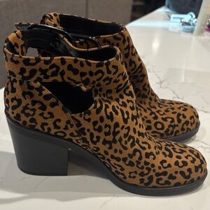 Mix No. 6 Leopard Print Ankle Boots